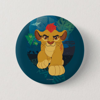 Macaron Rond 5 Cm Garde-lions | Kion Safari graphique