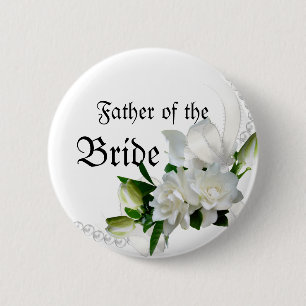 Macaron Rond 5 Cm Gardénias de mariage