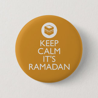 Macaron Rond 5 Cm gardez le calme son Ramadan