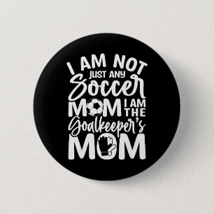 Macaron Rond 5 Cm Gardienne de but Maman - Maman gardienne de but de