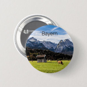 Macaron Rond 5 Cm Garmisch Partenkirchen Alpes Bavière Allemagne