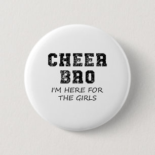 Macaron Rond 5 Cm Gars d'animation drôle frère cheerleading supporte