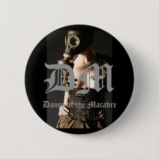 Macaron Rond 5 Cm Gasmask-Mode-Fétiche, DM, Danse du macabre