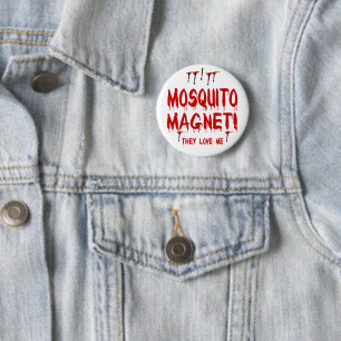 Macaron Rond 5 Cm Gaspillage de sang moustique magnétique Ils m'aime
