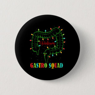 Macaron Rond 5 Cm Gastro Nurse Squad Amusants lumières de Noël Gastr