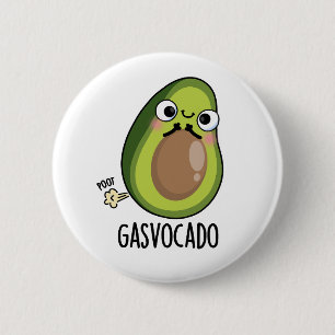 Macaron Rond 5 Cm Gasvocado Drôle Farting Avocado Pun