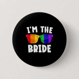 Macaron Rond 5 Cm Gay Lesbienne Lgbt Mariage Partie Mariée Tee Enter