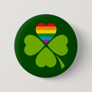 Macaron Rond 5 Cm Gay Lucky Clover