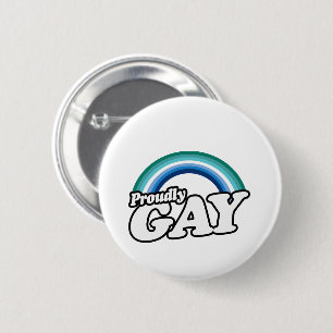 Macaron Rond 5 Cm Gay masculin et fier
