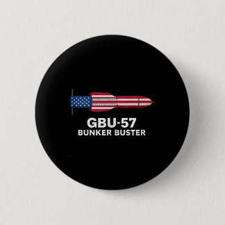 Macaron Rond 5 Cm Gbu-57 Bunker Buster Drapeau Américain 4 Juillet T