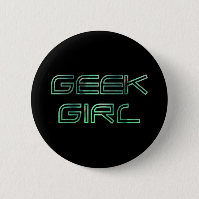 Macaron Rond 5 Cm geek (Devant)