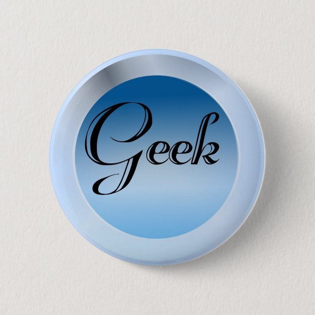 Macaron Rond 5 Cm Geek (Devant)