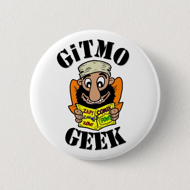 Macaron Rond 5 Cm GEEK de GiTMO (Devant)