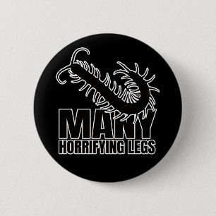 Macaron Rond 5 Cm Geek de l'Entomologie de Chilopod Centipede Millip