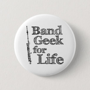 Macaron Rond 5 Cm Geek de petite flûte de bande
