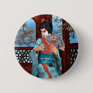 Macaron Rond 5 Cm Geisha
