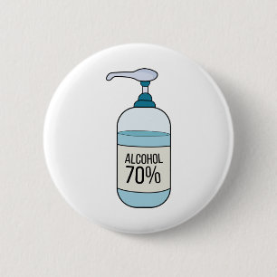 Macaron Rond 5 Cm Gel Sanitizer à la main avec 70% d'alcool