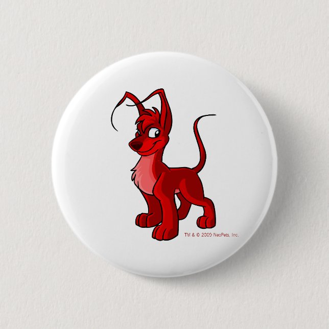 Macaron Rond 5 Cm Gelert rouge fier (Devant)