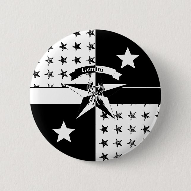 Macaron Rond 5 Cm Gemini (Devant)
