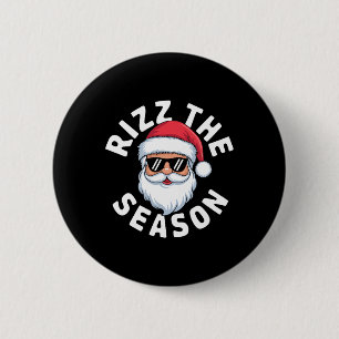 Macaron Rond 5 Cm Gen Alpha Slang Père Noël Rizzler Christmas Rizz L