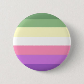 Macaron Rond 5 Cm Genderfae fierté