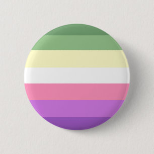 Macaron Rond 5 Cm Genderfae pride