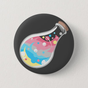 Macaron Rond 5 Cm Genderflux Pride potion Button