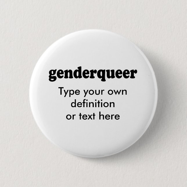 MACARON ROND 5 CM GENDERQUEER (Devant)