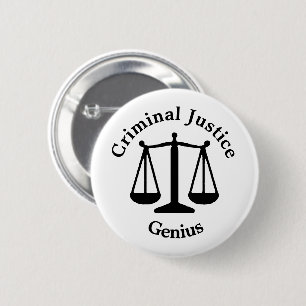 Macaron Rond 5 Cm Génie de justice pénale