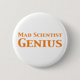 Macaron Rond 5 Cm Génie fou de scientifique