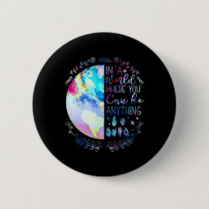 Macaron Rond 5 Cm Genre Alphabet Asl Langue des Signes Américaine So