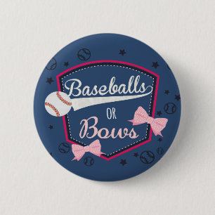 Macaron Rond 5 Cm Genre - Balles de baseball ou Bows