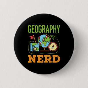 Macaron Rond 5 Cm Géographie Nerd