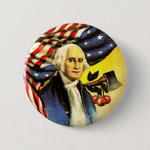 Macaron Rond 5 Cm George Washington - bouton