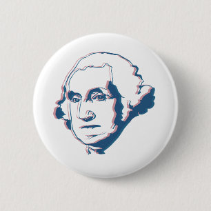 Macaron Rond 5 Cm George Washington dans 3d