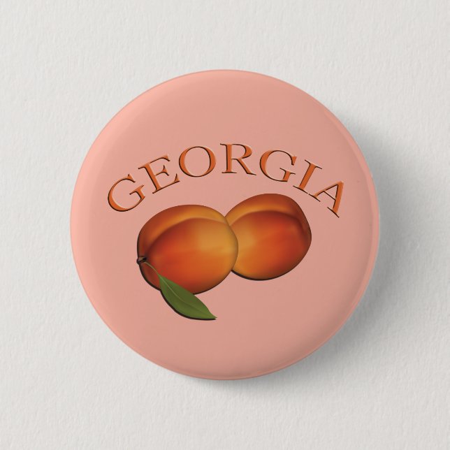 Macaron Rond 5 Cm Georgia Peach (Devant)