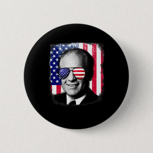 Macaron Rond 5 Cm Gerald Ford 4 juillet Drapeau