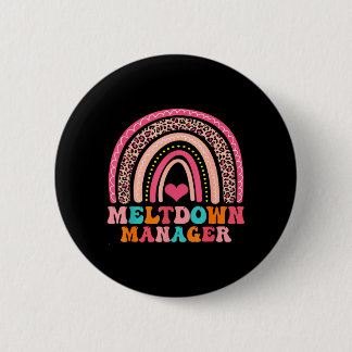 Macaron Rond 5 Cm Gestionnaire de Fusion de Léopard Paraprofessionne