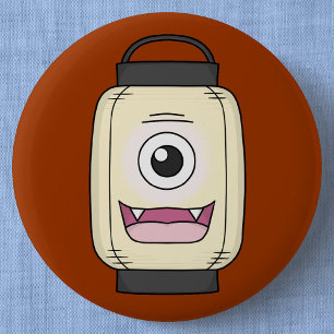 Macaron Rond 5 Cm Ghost Lantern Chochin-obake   Yokai japonais