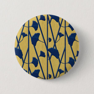Macaron Rond 5 Cm ginkgo bleu