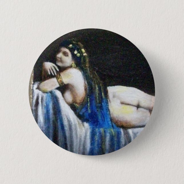 MACARON ROND 5 CM GIPSY BLUE (Devant)