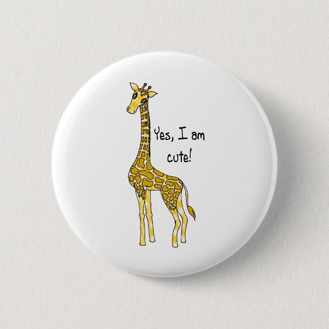 Macaron Rond 5 Cm girafe (Devant)