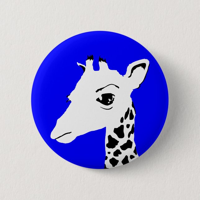 Macaron Rond 5 Cm girafe (Devant)