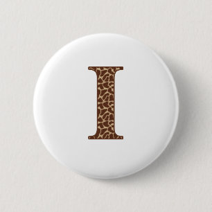 Macaron Rond 5 Cm Girafe I