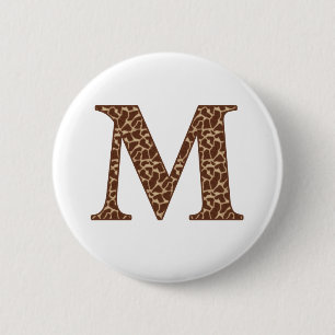 Macaron Rond 5 Cm Girafe M