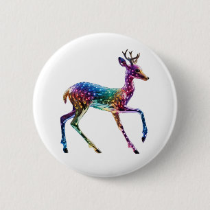 Macaron Rond 5 Cm Giraffe colorée
