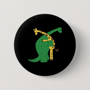 Macaron Rond 5 Cm Giraffe Dinosaur Hug Love Dino Animaux Safari Hall