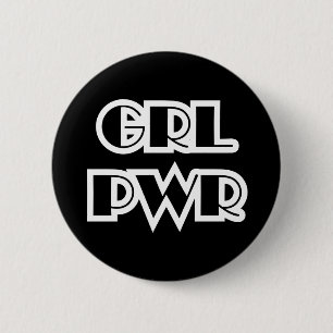 Macaron Rond 5 Cm Girl Power