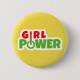Macaron Rond 5 Cm Girl Power