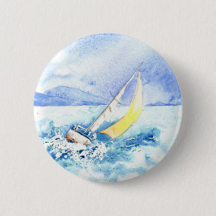 Macaron Rond 5 Cm "Gîté au-dessus" du bouton